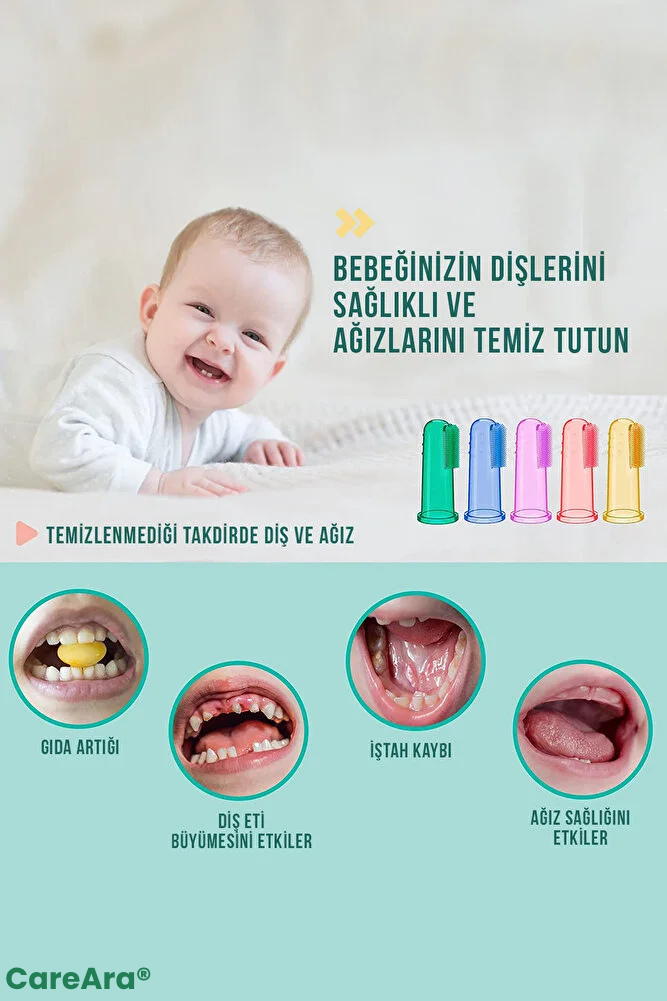 CareAra® | Bebek Parmak Diş Fırçası