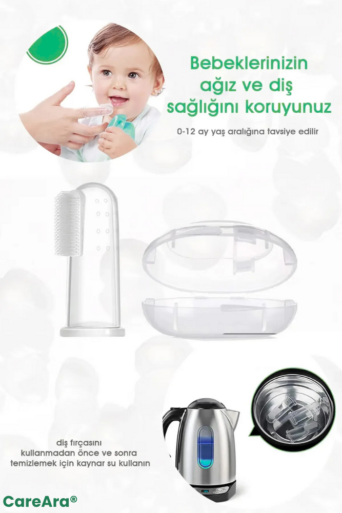 CareAra® | Bebek Parmak Diş Fırçası